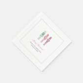 Serviette En Papier Pastel Nutcracker Ballet Fête de Noël (Coin)