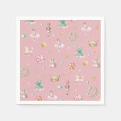 Serviette En Papier Pastel Nutcracker Noël fête d'anniversaire (Devant)