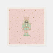 Serviette En Papier "Pastel Nutcracker – Whimsical Holiday (Devant)