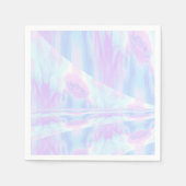 Serviette En Papier Pastel Ombre Tie Dye Ripples Girly (Devant)