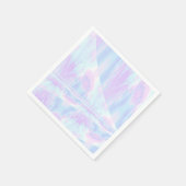 Serviette En Papier Pastel Ombre Tie Dye Ripples Girly (Coin)
