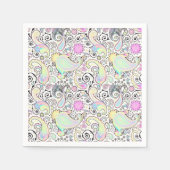 Serviette En Papier Pastel paisley (Devant)