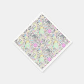 Serviette En Papier Pastel paisley (Coin)