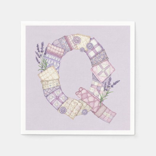 Serviette En Papier Pastel Patchwork, par Natasha Us (Devant)