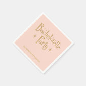 Serviette En Papier Pastel Peachy Bachelorette rétro (Coin)