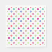 Serviette En Papier Pastel Polka Dot (Devant)