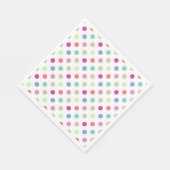 Serviette En Papier Pastel Polka Dot (Coin)