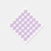 Serviette En Papier Pastel Purple En vichy Motif (Coin)