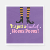 Serviette En Papier Pastel Purple Hocus Pocus Halloween Sorcière Jambe (Devant)