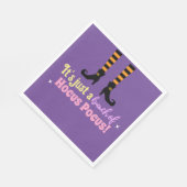 Serviette En Papier Pastel Purple Hocus Pocus Halloween Sorcière Jambe (Coin)