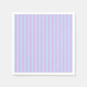 Serviette En Papier Pastel Rainbow Blue & Lilac Stripes Découpage (Devant)