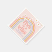 Serviette En Papier Pastel rainbow Five est une ambiance de 5e anniver (Coin)
