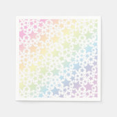 Serviette En Papier Pastel Rainbow Star Baby shower (Devant)