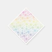 Serviette En Papier Pastel Rainbow Star Baby shower (Coin)