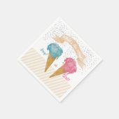 Serviette En Papier Pastel Retro Glace Cream Genre Revevela Party (Coin)
