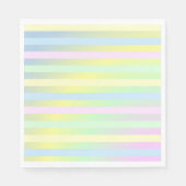 Serviette En Papier Pastel Stripes (Devant)
