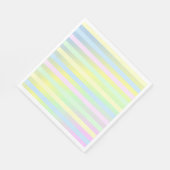 Serviette En Papier Pastel Stripes (Coin)