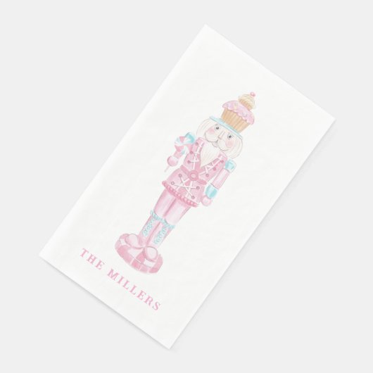 Serviette En Papier Pastel Sweet Holiday Treats Monogram Crest  (Coin)