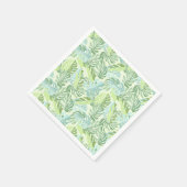 Serviette En Papier Pastel Tropical Palm Leaves (Coin)