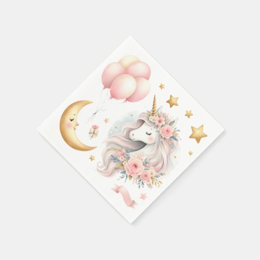 Serviette En Papier Pastel Unicorn (Coin)