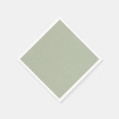 Serviette En Papier Pastel vert. (Coin)