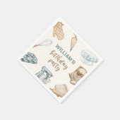 Serviette En Papier Pastel Watercolor Baking Boy Anniversaire (Coin)