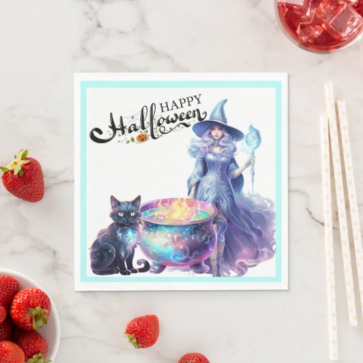 Serviette En Papier Pastel Witch (En situation)
