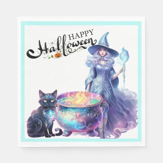 Serviette En Papier Pastel Witch (Devant)