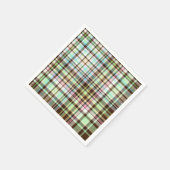Serviette En Papier Pastels au chocolat Plaid 1 PAPIER NAPKINS (Coin)