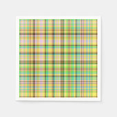 Serviette En Papier Pastels au chocolat Plaid NAPKINS 23 PAPIERS (Devant)