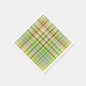 Serviette En Papier Pastels au chocolat Plaid NAPKINS 23 PAPIERS (Coin)