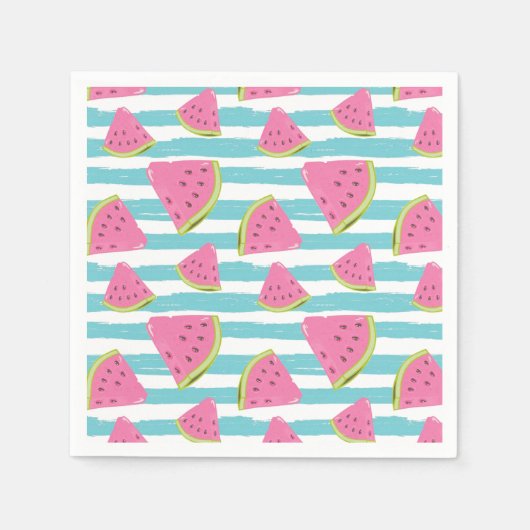 Serviette En Papier Pastèque (Devant)