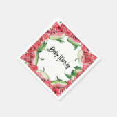 Serviette En Papier Pastèque bébé fille douche serviettes (Coin)
