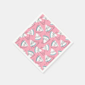 Serviette En Papier Pastèque colorée (Coin)