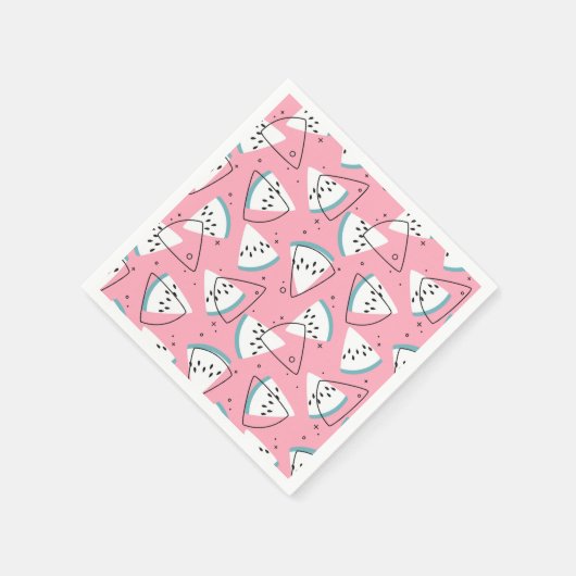 Serviette En Papier Pastèque colorée (Coin)
