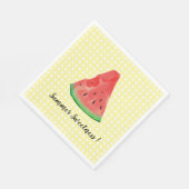 Serviette En Papier Pastèque En vichy Jaune (Coin)