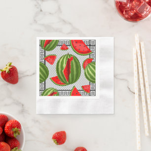 Serviette En Papier Pastèque Palestine - Slice