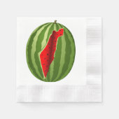 Serviette En Papier Pastèque Palestine - Slice (Devant)