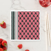 Serviette En Papier Pastèque palestinienne Hatta Keffiyeh Kufiya Folk (En situation)