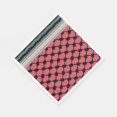 Serviette En Papier Pastèque palestinienne Hatta Keffiyeh Kufiya Folk (Coin)