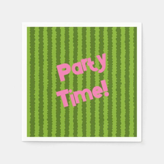 Serviette En Papier Pastèque persolanisée (Devant)