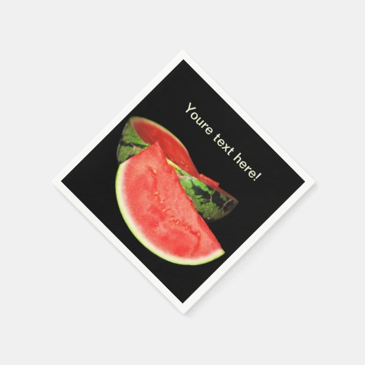 Serviette En Papier Pastèque rouge (Coin)
