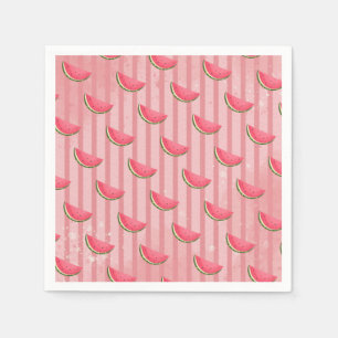 Serviette En Papier Pastèque Un dans une fête d'anniversaire en papier
