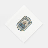 Serviette En Papier Patch brodé Jésus Regardez Patch brodé Jésus (Coin)