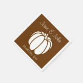 Serviette En Papier Patch citrouille dans les serviettes au chocolat (Coin)