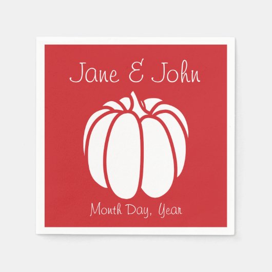 Serviette En Papier Patch citrouille dans les serviettes Cherry (Devant)