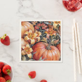 Serviette En Papier Patch citrouille et Floormat Daylilies (En situation)