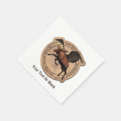 Serviette En Papier Patch Flying Moose Aviation (Coin)