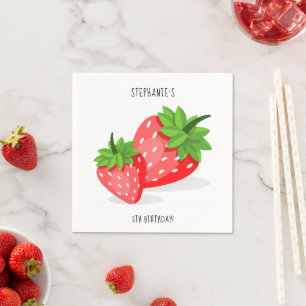Serviette En Papier Patch fraise