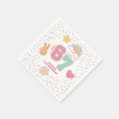 Serviette En Papier Patch Préparatoire J'avais SIX ans maintenant j'ai (Coin)